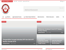 Tablet Screenshot of kongres-advokat-indonesia.org